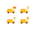 Delivery Trucks flat style icons