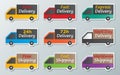 Delivery trucks sign