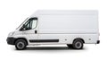 Delivery van, isolated on white background Royalty Free Stock Photo