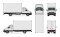 Delivery van template