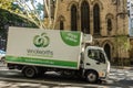 Delivery van of Woolworths retail giant, Sydney Australia