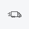 Delivery vector icon set Royalty Free Stock Photo