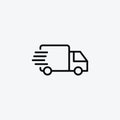 Delivery vector icon set Royalty Free Stock Photo