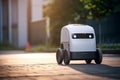 Delivery vehicle transportation auto technology sensor car robot automobile smart street energy electricity