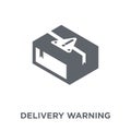 Delivery warning icon from Delivery and logistic collection.