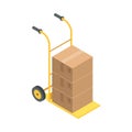 Delivery Wheelbarrow Parcels Composition