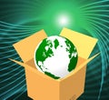 Delivery World Indicates Sending Global And Post Royalty Free Stock Photo