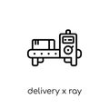 Delivery X ray icon from Delivery and logistic collection.