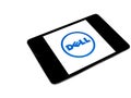 Dell logo on ipad screen Royalty Free Stock Photo