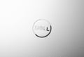 Dell logo made from stainless steel on notebook Royalty Free Stock Photo