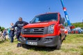 German fire engine from fire department Royalty Free Stock Photo