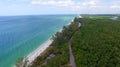 Delnor Wiggins State Park from the air, Florida