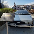 DeLorean back to the future car at universal orlando, Florida Royalty Free Stock Photo