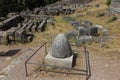 Delphi, Greece - July 19, 2019: The archaeological site of Delphi, seat of the oracle of the god Apollo
