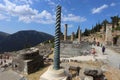 Delphi, Greece - July 19, 2019: The archaeological site of Delphi, seat of the oracle of the god Apollo