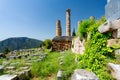 Delphi, Greece. Temple of Apollo Royalty Free Stock Photo