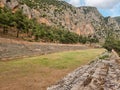 delphi stadio stadium ancient greek seesighting greece Royalty Free Stock Photo