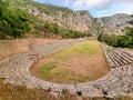 delphi stadio stadium ancient greek seesighting greece Royalty Free Stock Photo