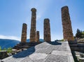 Delphi Temple of Apollo, valley of Phocis, Greece