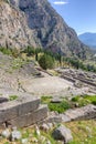 Delphi Theater And Apollo Temple, Greece