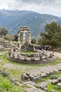 The Delphic Tholos, seen from above, Delphi, Greece, Europe Royalty Free Stock Photo