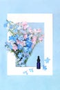 Delphinium Flower Homeopathic Herbal Medicine Background