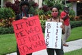 Protesting the death of George Floyd in Delray Beach, Florida