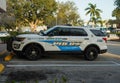 Delray Beach Police Department field training officer car at Delray Beach, Florida Royalty Free Stock Photo