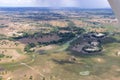 Aerial view of an african bush landscape