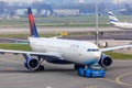 Delta Airbus A330 push back Royalty Free Stock Photo