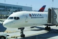 Delta aircraft at the gate at San Diego International Airport