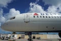 Delta aircraft on tarmac at Princess Juliana International Airport