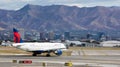 Delta Airline and Salt Lake City Downtown