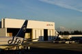 Delta Airlines Hangar at SeaTac Royalty Free Stock Photo