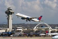 Delta Airlines jet taking off