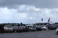 Delta Airlines plane at Polderbaan, Amsterdam Airport