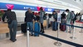 Delta Airlines ticket counter at Louis Armstrong International Airport