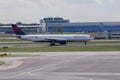Delta Airplane At Schiphol Airport The Netherlands 26-5-2022