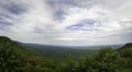 Panorama of view from Mt Cheaha Royalty Free Stock Photo