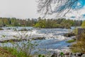 Delta of Dalalven river in southern norrland. Spring in Sweden. Scandinavia Royalty Free Stock Photo