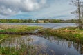 Delta of Dalalven river in southern norrland. Spring in Sweden. Scandinavia Royalty Free Stock Photo