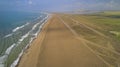 Delta del Ebro Ebre in Deltebre from drone of Tarragona