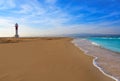 Delta del Ebro lighthouse Punta del Fangar Royalty Free Stock Photo