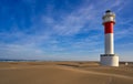 Delta del Ebro lighthouse Punta del Fangar Royalty Free Stock Photo