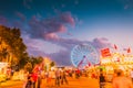 Delta Fair, Memphis, TN Delta Fair, Memphis, TN County Fair Midway With Ferris Wheel