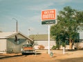 Delta Motel, on Route 66 in Winslow, Arizona Royalty Free Stock Photo