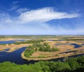 Delta river in nice day Royalty Free Stock Photo