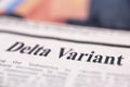 Delta Variant written newspaper