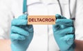 Deltacron word, corona virus strain, variant