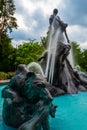 Deluge Fountain in Kazimierz Wielki Park. Bydgoszcz, Poland